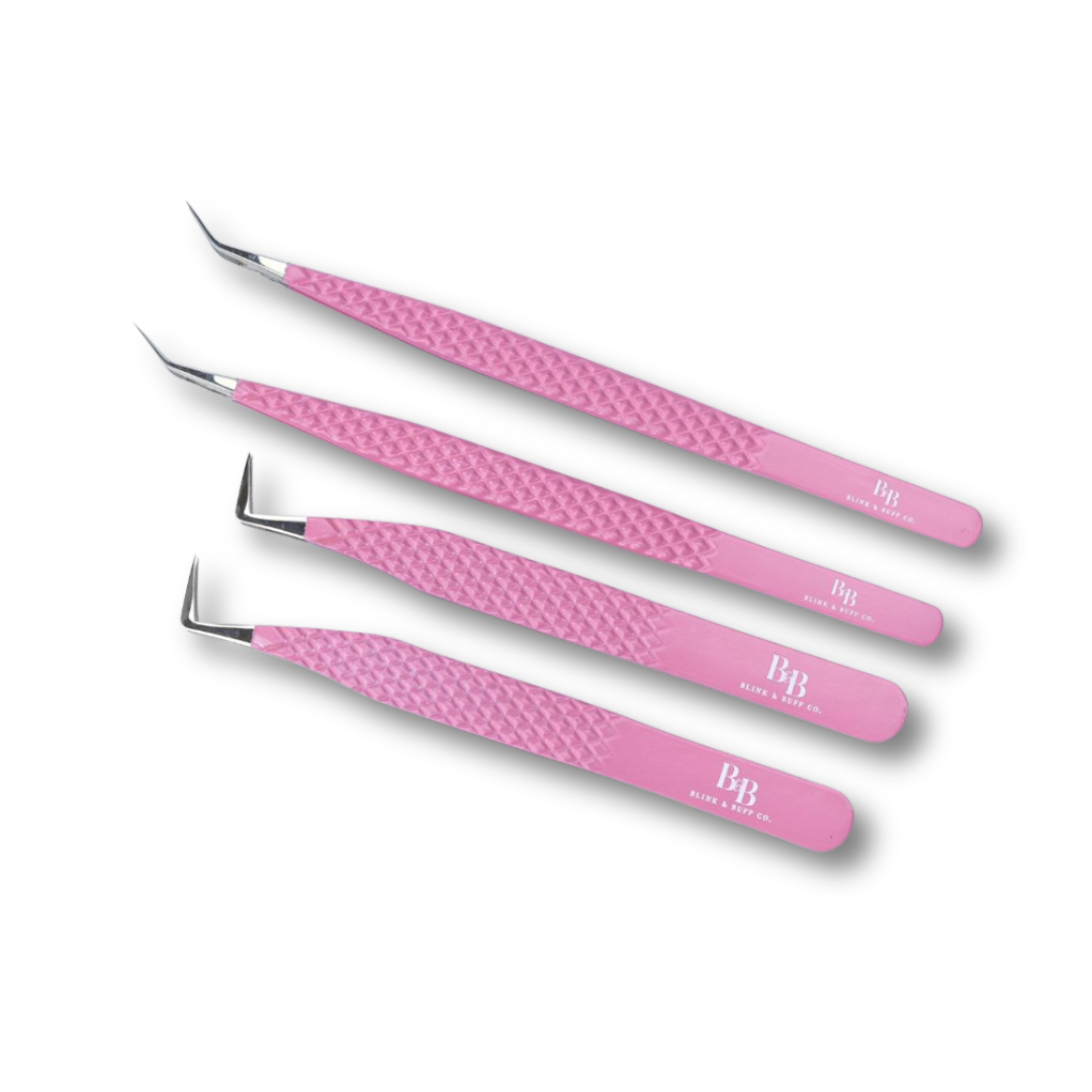 BLINKY & NOVA DUO- FIBER TIP TWEEZERS - Blink & Buff Co. | Lash Supplies